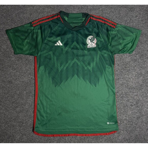 Adidas Mexico Jersey Home 2022-23 Green Men’s Size 2XL Slim Fit HD6899 - Picture 1 of 6